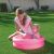 Child playing in Bestway 61cm Pink Inflatable Kiddie Pool