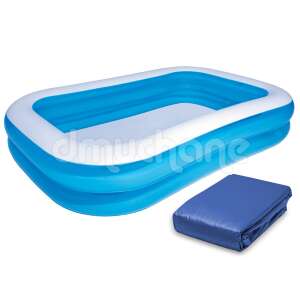 Bestway 262x175x51cm Inflatable Family Pool with Cover - Inflatable Pool