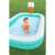 Child playing basketball in Bestway Dunk 'N Splash inflatable family pool