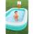 Child playing basketball in Bestway Dunk 'N Splash inflatable family pool