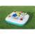 Bestway Sippin' Summer inflatable pool table, turquoise and white, with drink holders and snacks