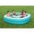 Family enjoying Bestway Sippin' Summer inflatable pool with built-in table, turquoise and white