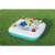 Bestway Sippin' Summer inflatable pool table, turquoise and white, with drink holders and snacks