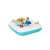 Bestway Sippin' Summer inflatable pool table, turquoise and white, with drink holders