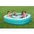 Family enjoying Bestway Sippin' Summer inflatable pool with built-in table, turquoise and white