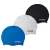 INTEX swim cap, black, blue, white, 3 pack