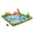 Intex Jurassic Park inflatable pool with dinosaurs, volcano, and plants