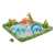 Intex Jurassic Park inflatable pool with dinosaurs, volcano, and plants