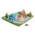 Intex Jurassic Park Inflatable Play Center with Sprinkler, Dinosaurs, Volcano, and Balls