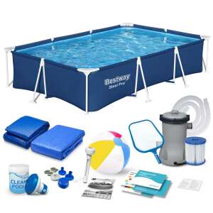 Bestway 300x201x66cm Steel Pro keretes medence szett tartozékokkal - Bestway