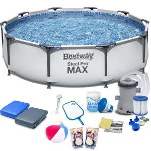 Bestway Steel Pro MAX 305 x 76 cm надземен басейн с филтърна помпа и аксесоари - Bestway Басейн с метална рамка