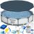 Bestway Steel Pro MAX Frame Pool Set mit Abdeckung, Filterpumpe und Zubehör