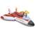 Intex Air Strike F-107 inflatable jet ski with water gun, red and white
