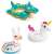 INTEX inflatable swim rings for kids: crocodile, llama, and unicorn