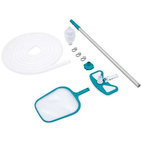 Bestway 58234N pool cleaning kit with skimmer net, vacuum head, and hose