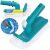 Bestway Aquascrub 58786 rotatable pool brush with packaging and in use
