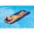 Woman relaxing on Intex 58836 inflatable pool float with mesh bottom, blue
