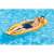 Man relaxing on Intex 58836 inflatable pool float with mesh bottom
