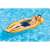 Man relaxing on Intex 58836 inflatable pool float with mesh bottom