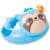 Intex Sloth Swim Ring, blue inflatable ring with sloth face and flower, for kids