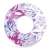 Intex 91cm inflatable swim ring with floral design, purple