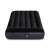 Intex single air mattress with built-in electric pump, black, front view