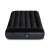 Intex single air mattress with built-in electric pump, black, front view