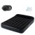 Intex black inflatable camping mattress with built-in electric pump and repair patch