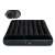 Intex black inflatable camping mattress with built-in electric pump detail