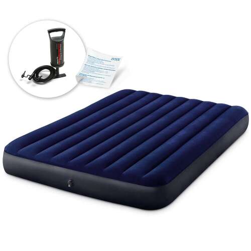 Intex double air mattress with hand pump