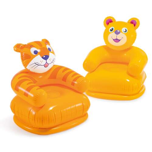 Baba felfújható szék vicces állatok 65 x 64 cm intex 68556 mackó medve