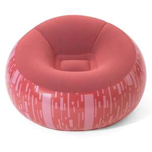 Bestway inflatable armchair in red with a geometric pattern - Beach Item