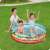 Two children playing in the Bestway Disney Princess inflatable pool, with adult