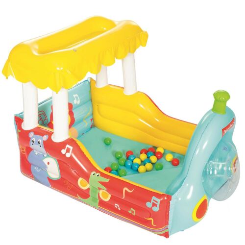Bestway Fisher-Price Vonat Járóka Labdamedence Színes Labdákkal