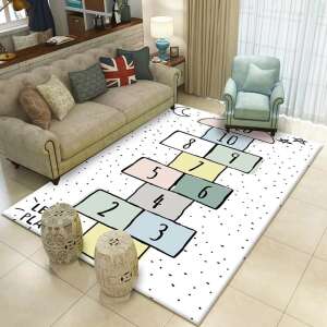 Timeless Tools hopscotch play mat, kids rug, hopscotch game, play mat for kids, children's play mat, hopscotch rug, kids rug with hopscotch, play mat with hopscotch - Timeless Tools