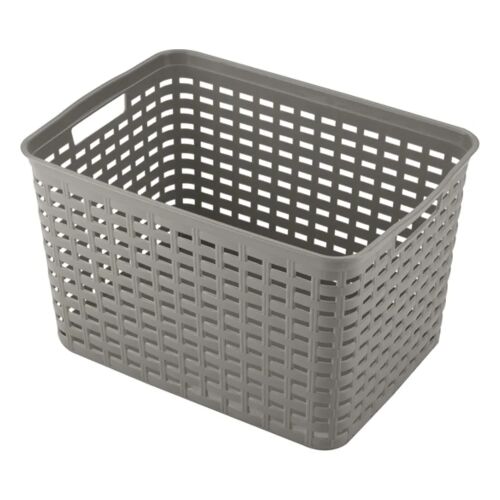 Heidrun Műanyag Tárolókosár - Rattan Hatás - 39x29x22 cm 181093356 - Tárolás és rendszerezés