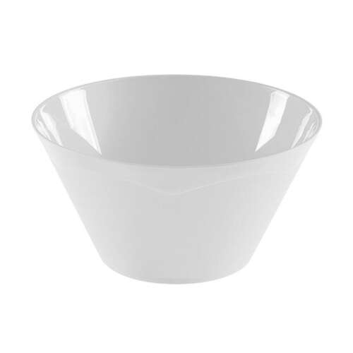 Fehér műanyag salátatál, 1,6L, 20x10cm - Heidrun