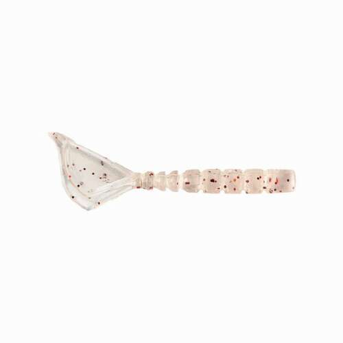 Mustad Aji Parachute Tail 1.7 hüvelyk átlátszó lila csillámos gumicsali - Gumicsali és twister