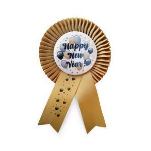 Szilveszteri Kitűző - Arany - 16,5x10cm