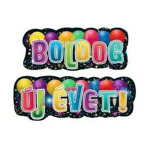 Szilveszteri Banner - Boldog Új Évet! - 135x28cm