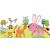 Avenir Animal 3D Sticker Set - decorated animal figures including rabbit, fox, owl, turtle, hedgehog, birds and butterfly