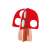 Red and white mushroom 3D model from the Avenir Stick 'n' Play Secret Garden set