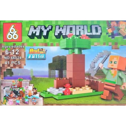 My World Minecraft építő játék, kompatibilis hasonló "más" építőjátékkal 3-AS