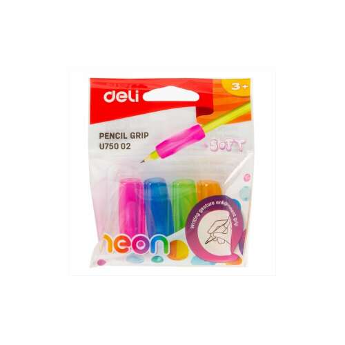 Ceruzafogó Deli neon színek, 4db/csomag