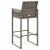 vidaXL Polyrattan Kerti Bárszék - Szürke - 2 db 95105948