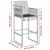 vidaXL Polyrattan Kerti Bárszék - Szürke - 2 db 95105948