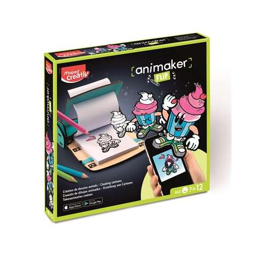 MAPED CREATIV Kit de animație cu aplicație, mini, MAPED CREATIV "Animaker Flip", Pop