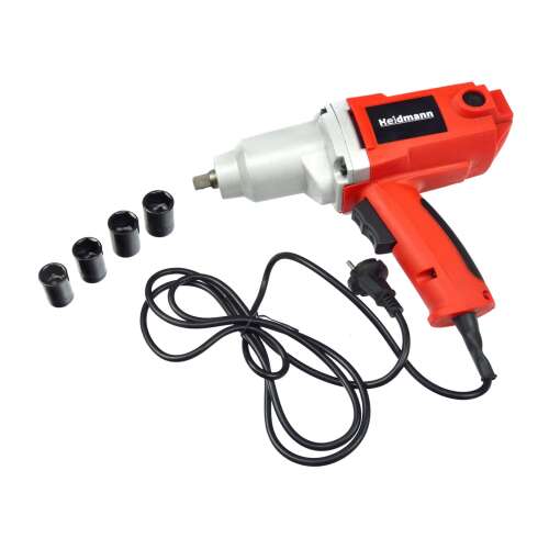 Heidmann H00515 1/2 hüvelykes elektromos ütvecsavarozó 4 db dugóval