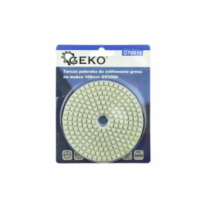 Diamond Disc for Wet Grinding of Tiles, Granulation 3000, Geko G78916 131335089 - Tool accessories