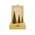 Geko G38502 Three-Step Drill Bit Set, 4-12, 4-20, 4-32 mm, HSS, Titanium Coated 131333454